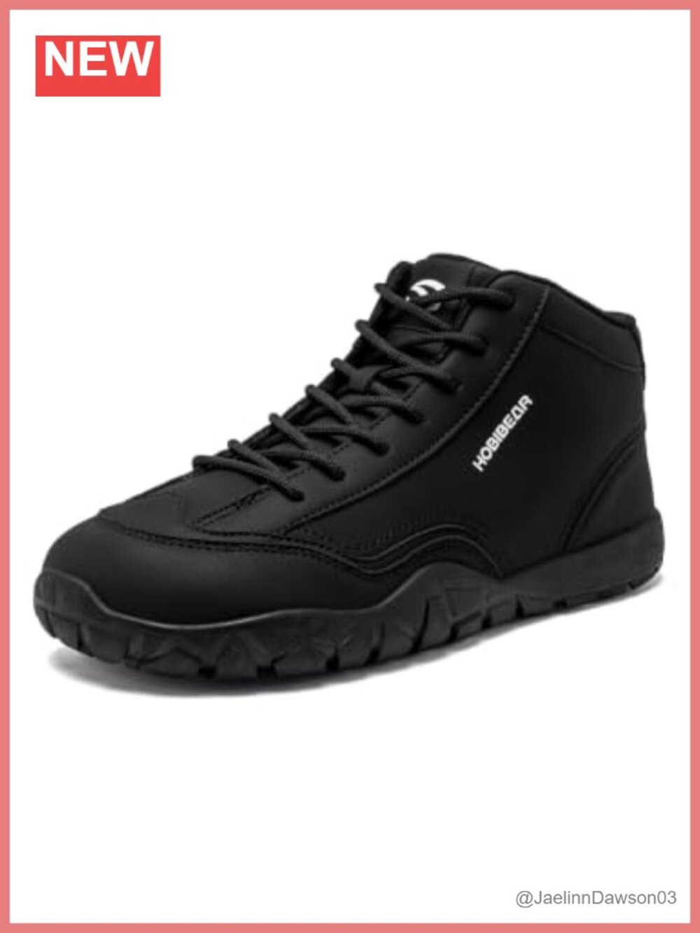 Leather Barefoot Wide Width Zero-Drop Mid Top Walking Boots Unisex Lace-Up